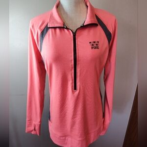 PINK Victoria’s Secret Quarter Zip Sweatshirt Size Large Pink In Color